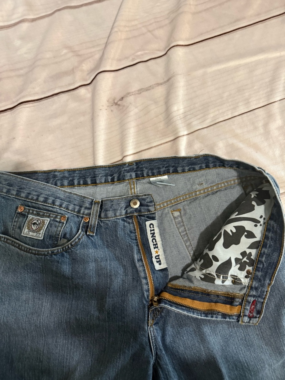 Cinch Men's Medium Blue Bootcut Jeans 38x32 - Picture 7 of 7